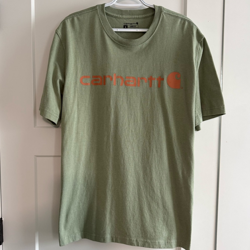 Carhartt K195 Heavyweight Short Sleeve Tshirt Green M